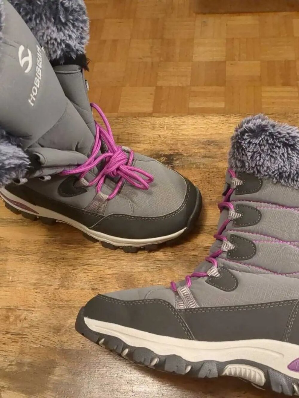 HOBIBEAR Women's Girl's Winter Fleece Warm Boots - size 6.5 - 7